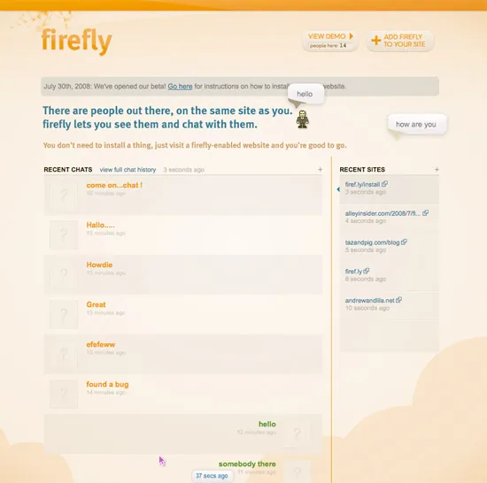 Firef.ly In-Browser Chat