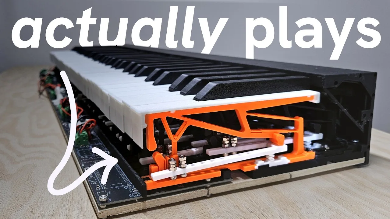 Making a Working 3D-Printed Piano Keyboard