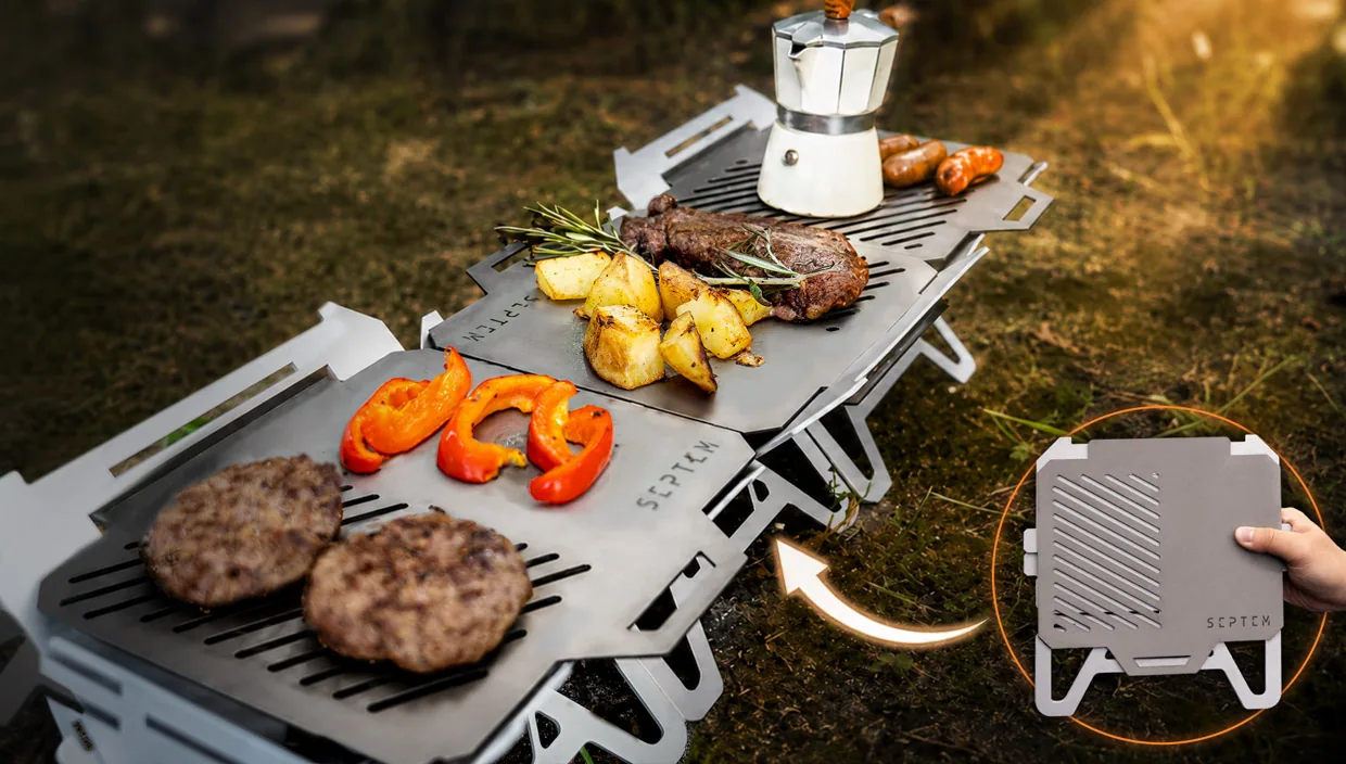GrilTi EVER Expandable Camp Grill