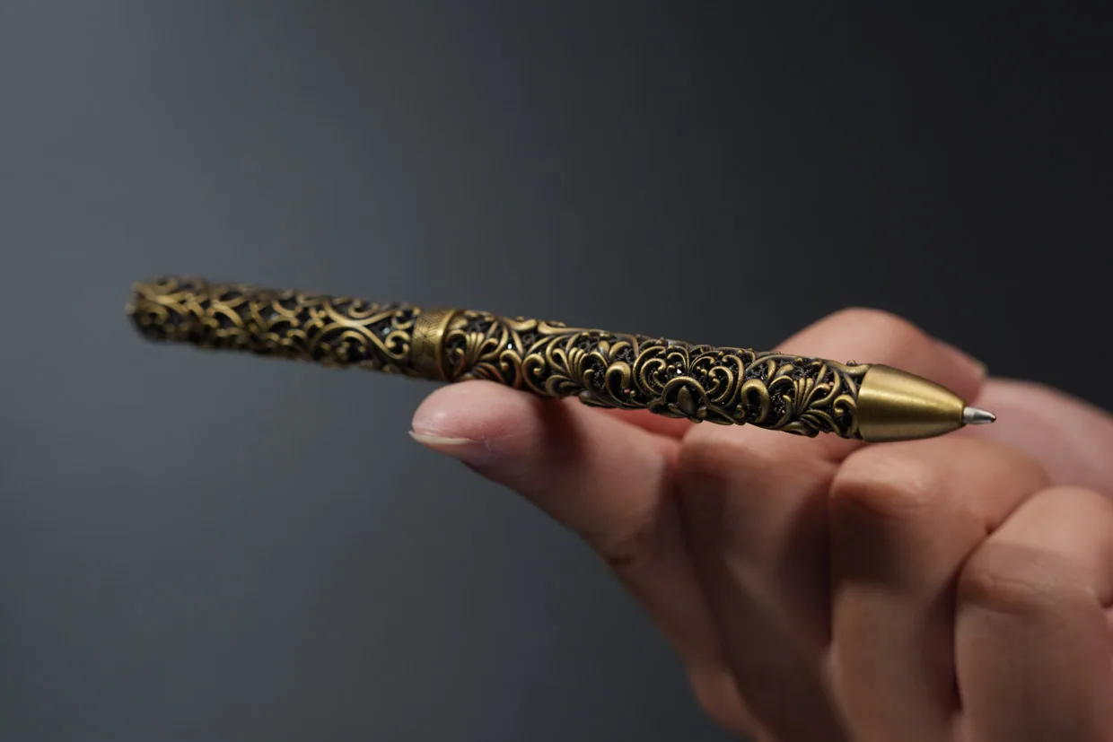 So Copper Lost-Wax Cast Brass Pen
