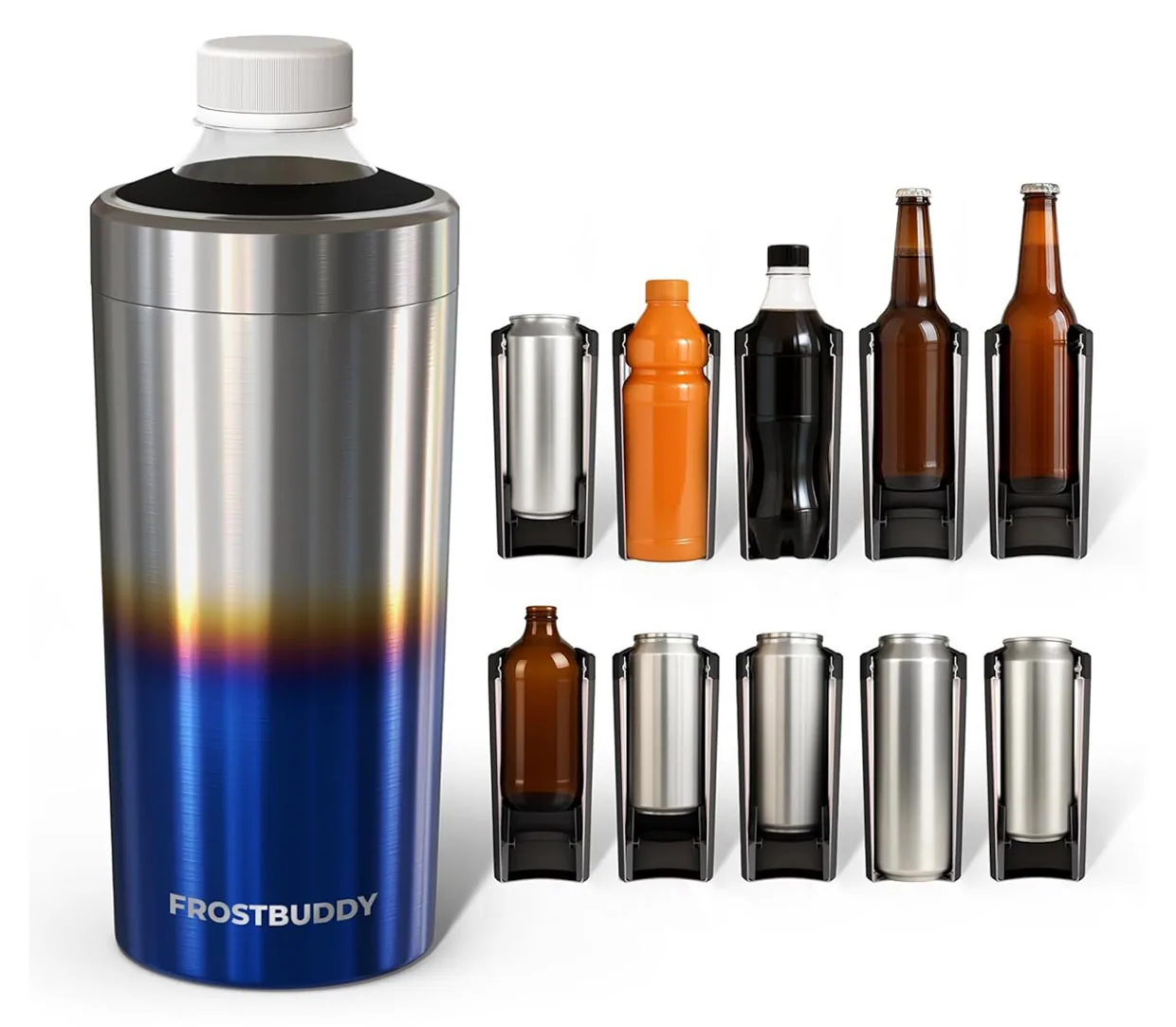 Universal Buddy XL Burnt Titanium Drink Cooler