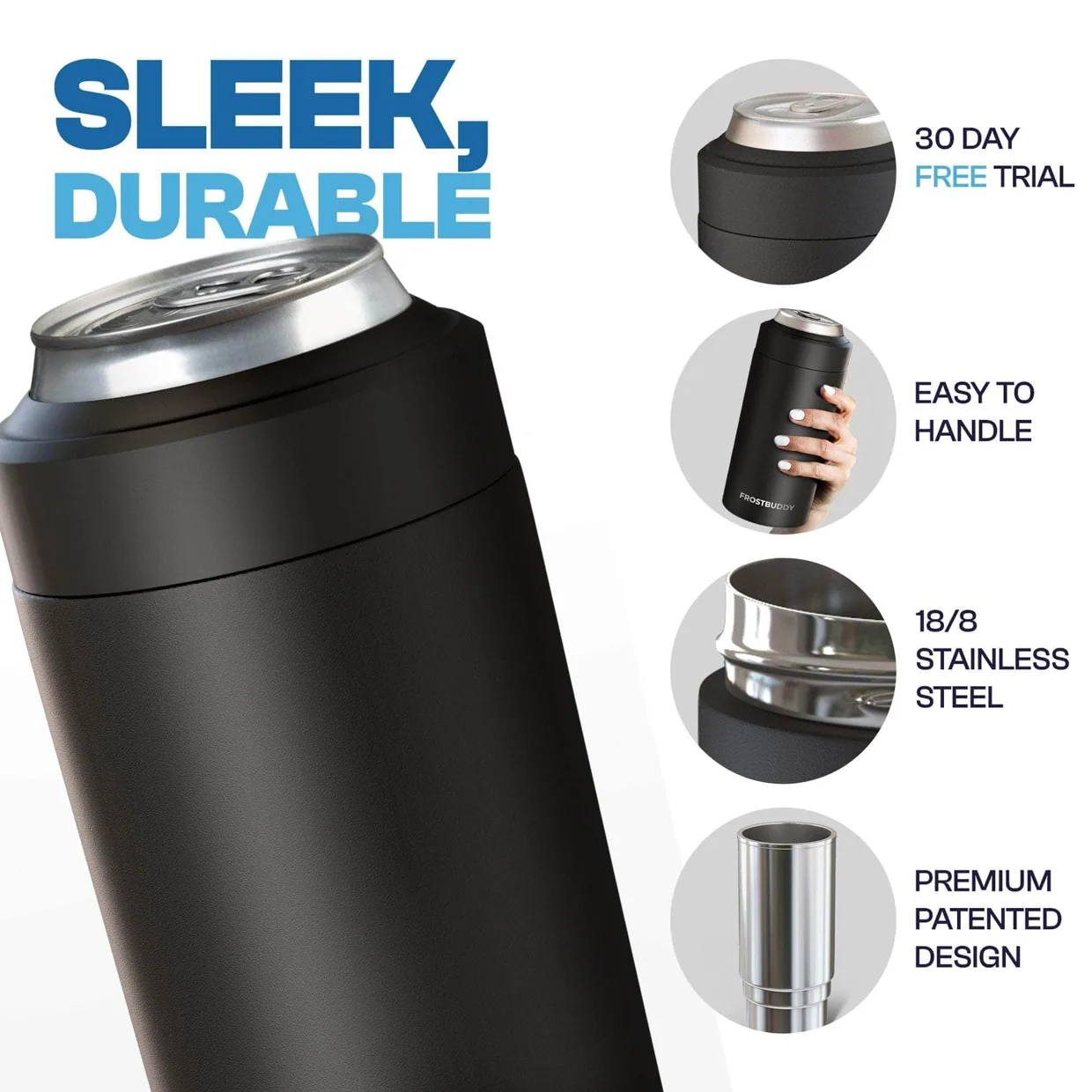 Universal Buddy XL Burnt Titanium Drink Cooler