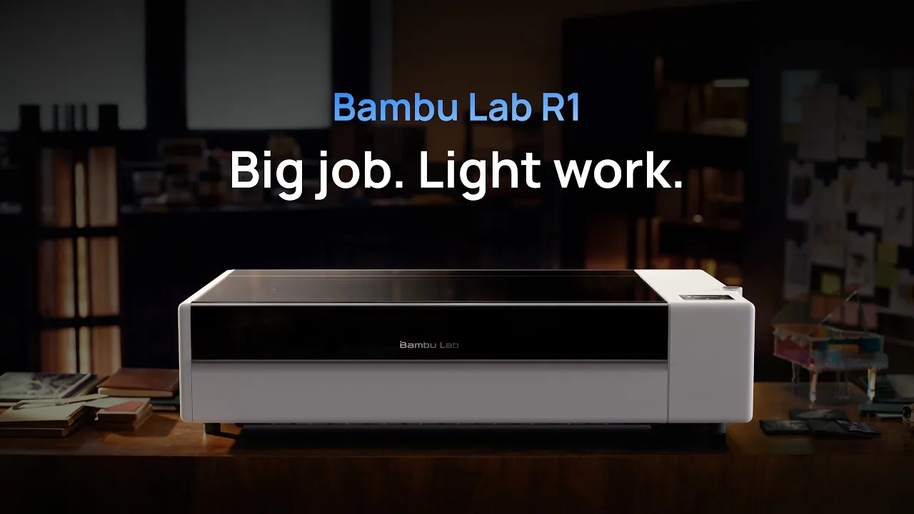 Bambu Lab R1 CO2 Laser Cutter + Engraver