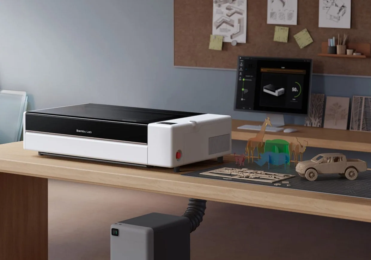 Bambu Lab R1 CO2 Laser Cutter + Engraver