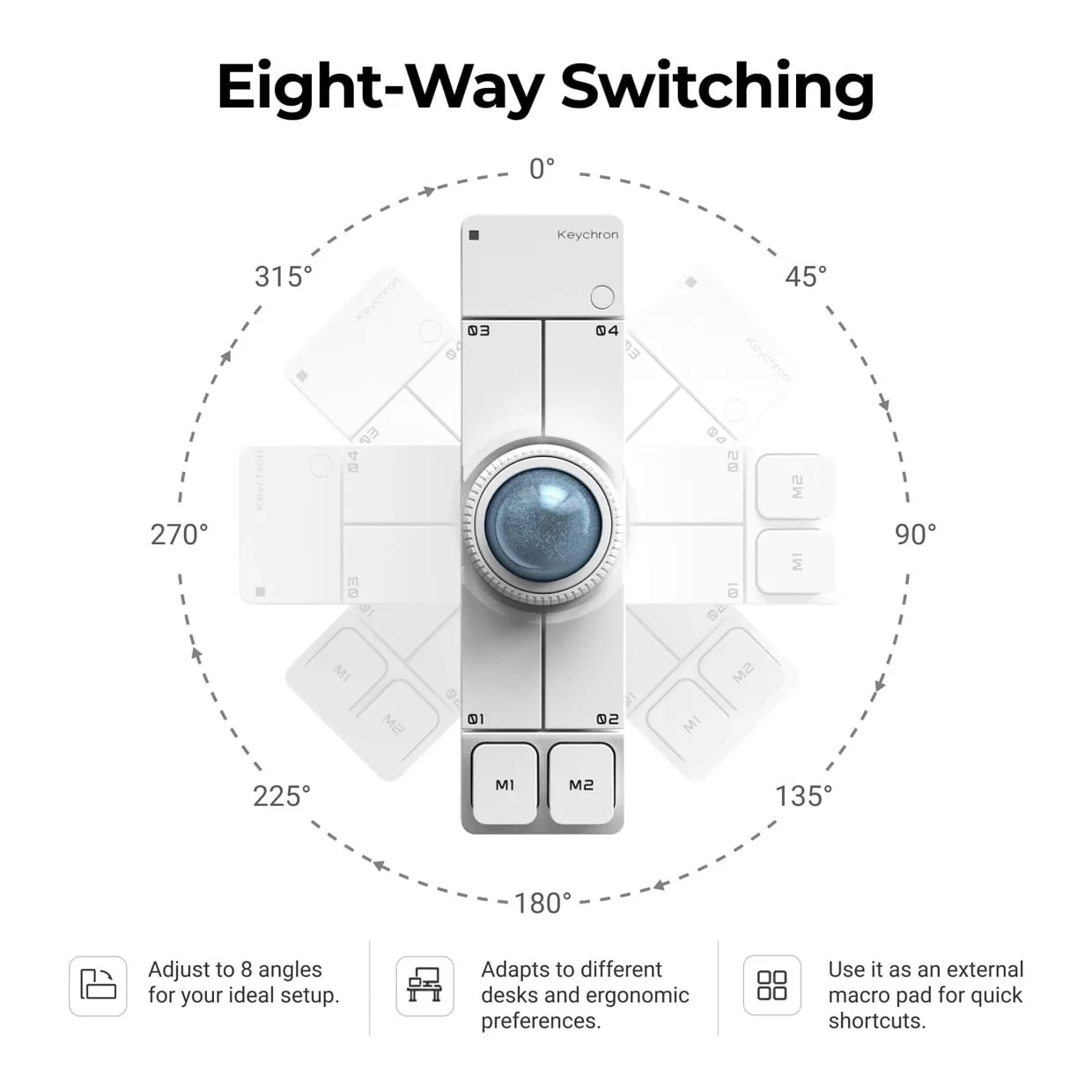 Keychron Nape Pro Wireless Trackball Controller