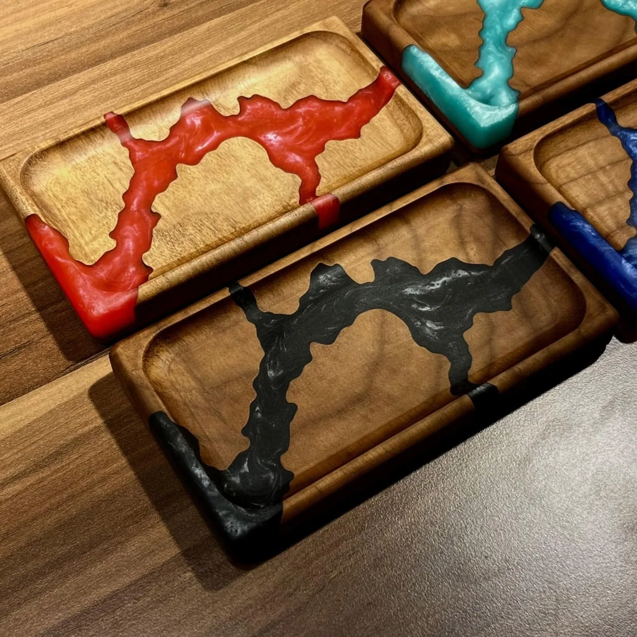 Wood and Resin Jewelry Tray