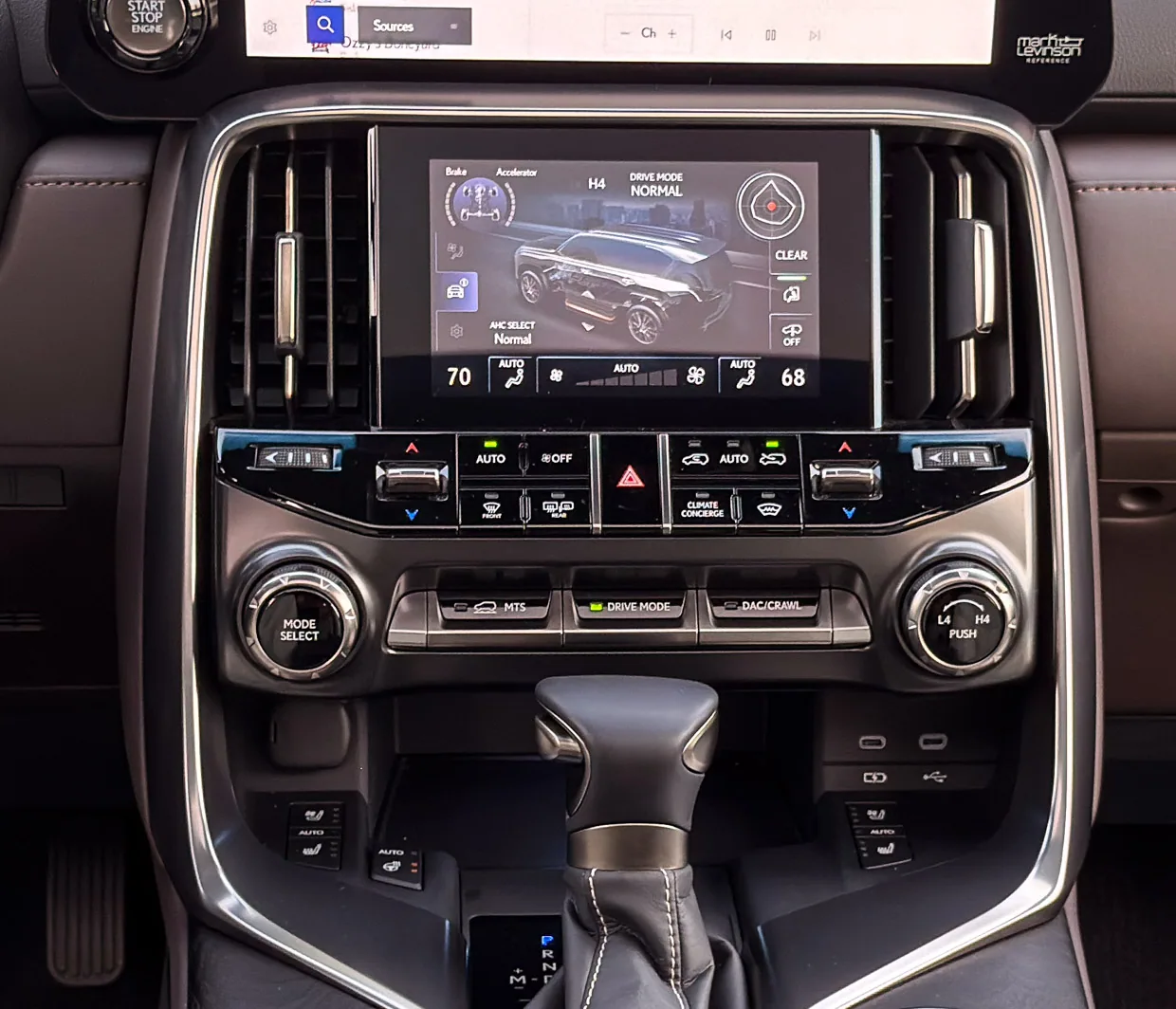 2026 Lexus LX 600 Off-Road Controls