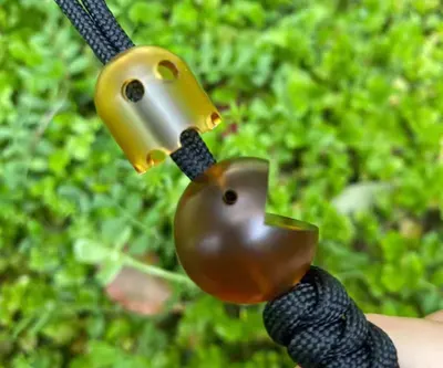Pac and Ghost Paracord Lanyard Beads